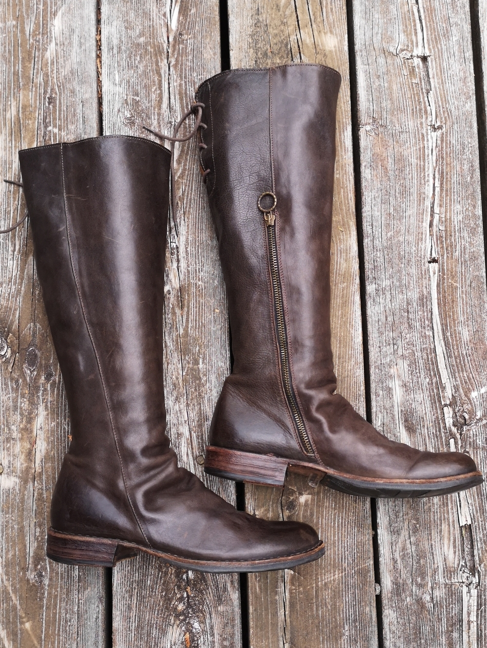 Fiorentini + Baker tall brown leather boots
